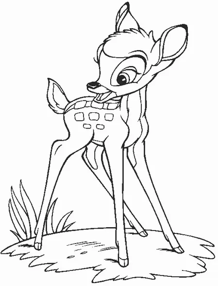 Kinderkarte Bambi